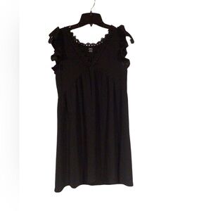 SHEIN Black Lace Trim Dress EUC size XS